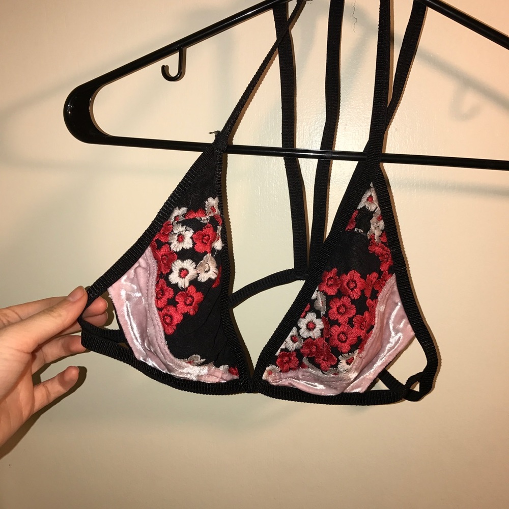 Velvet bralette. Never worn